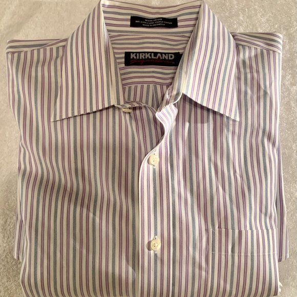 Kirkland Men's Long Sleeve Dress Shirts...Lot of 3 - Picture 3 of 13